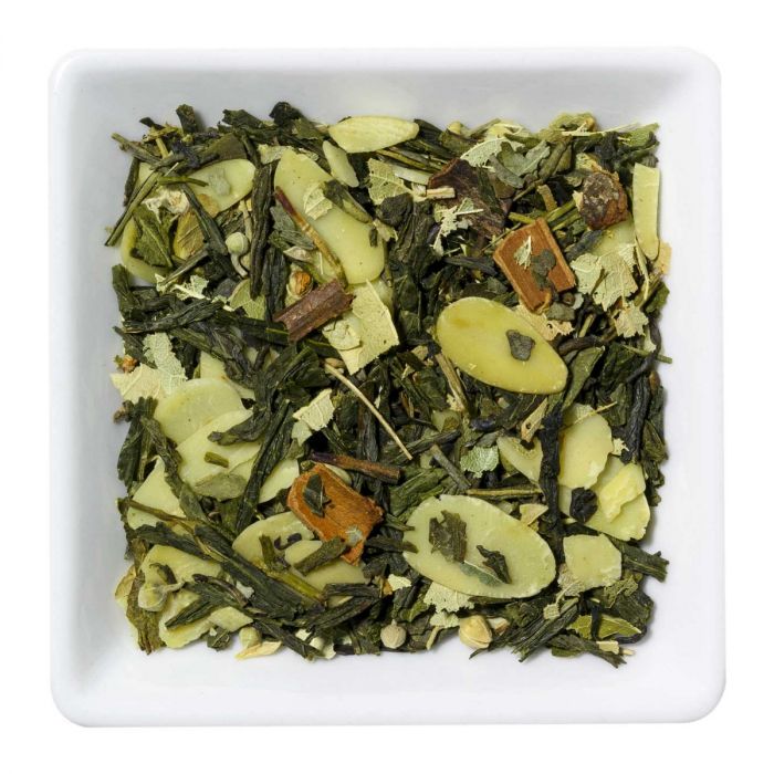 Groene thee - Geroosterde amandelen 100 gram